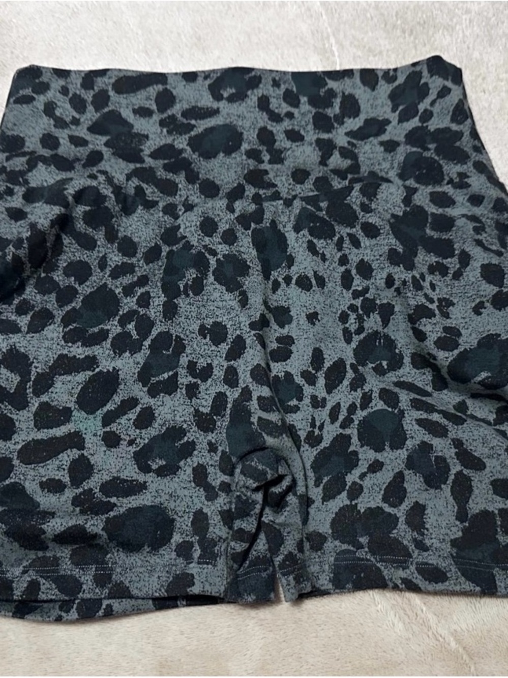 Bombshell Sportswear Charcoal and Black Leopard toggle shorts Medium